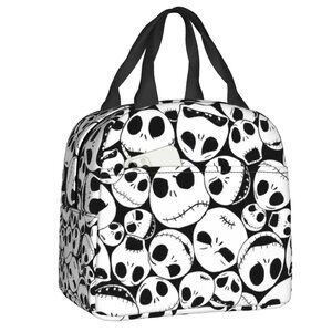 Jack Skellington Nightmare Before Christmas NEW Insulated Lunch Bag Black NWOT